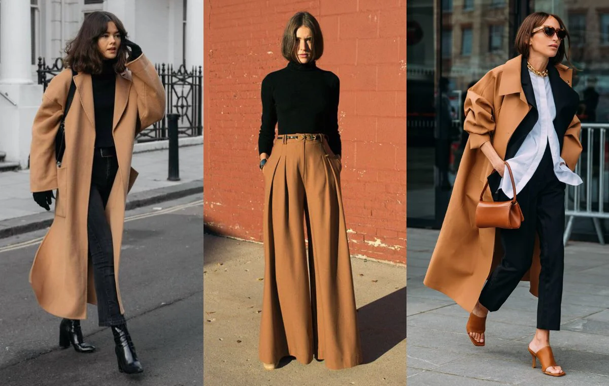 ست کردن رنگ شتری با مشکی