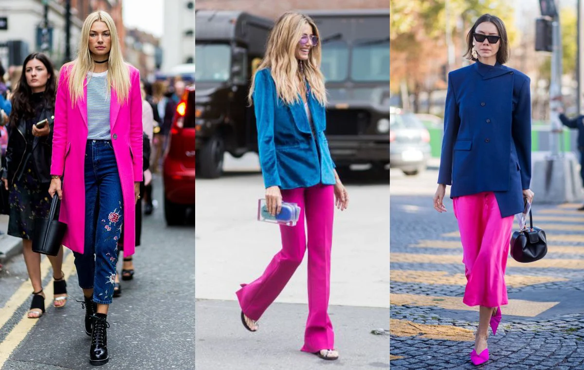 ست کردن رنگ سرخابی و آبی