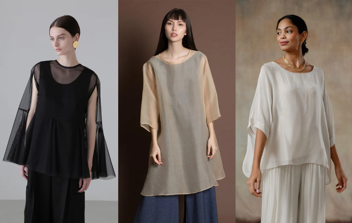 مدل تونیک مهمانی حریر 