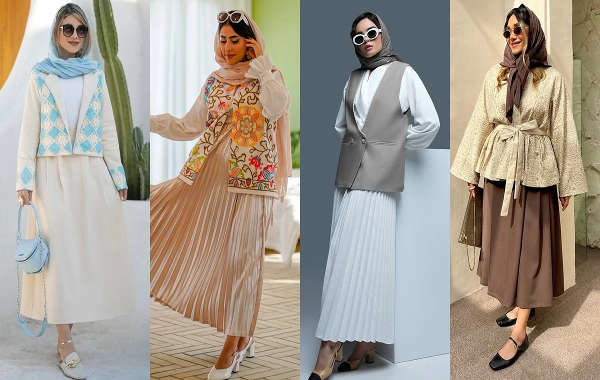 استایل بهاری با دامن