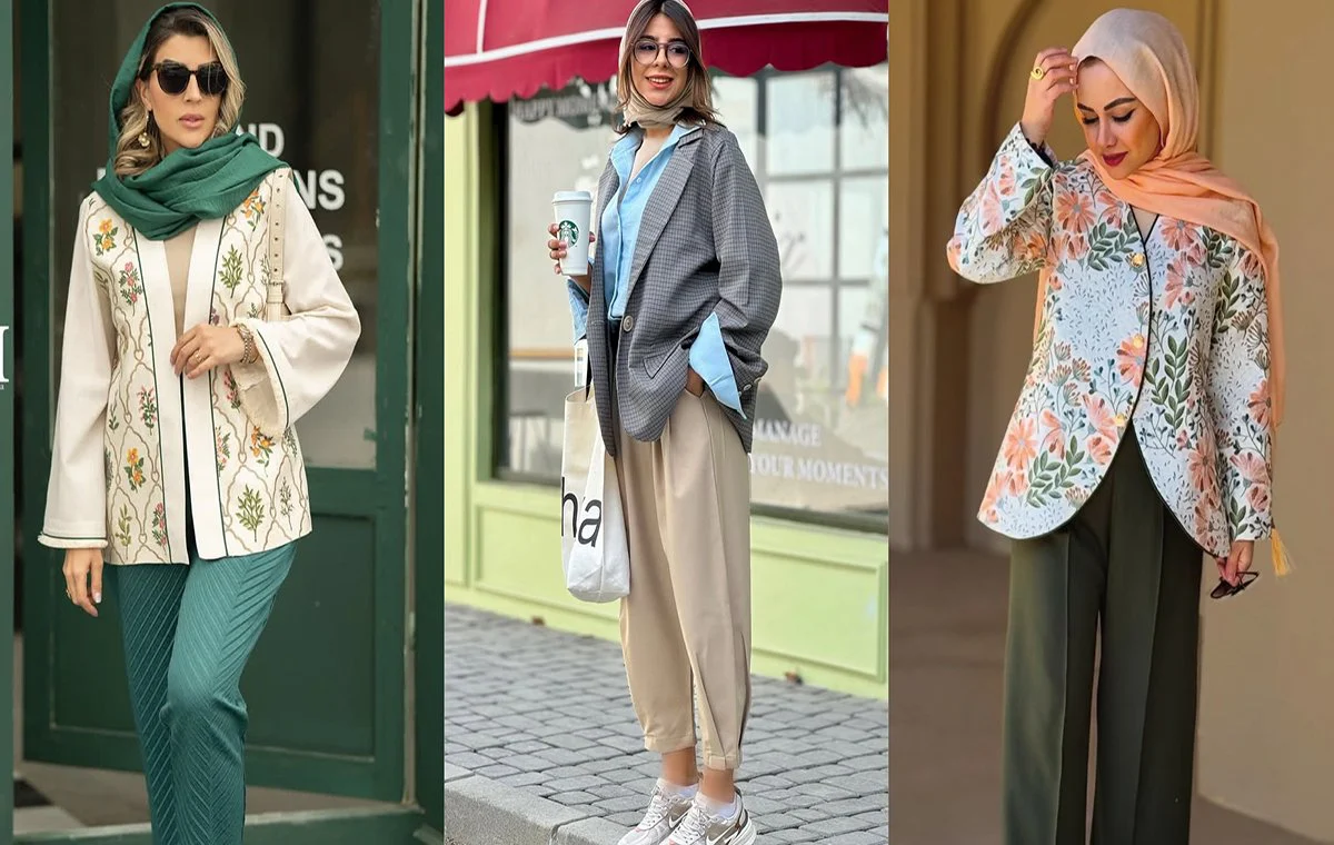 استایل بهاری با کت