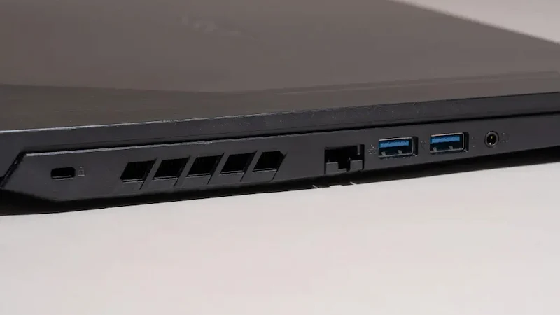 پورت‌های یک لپ تاپ گیمینگ