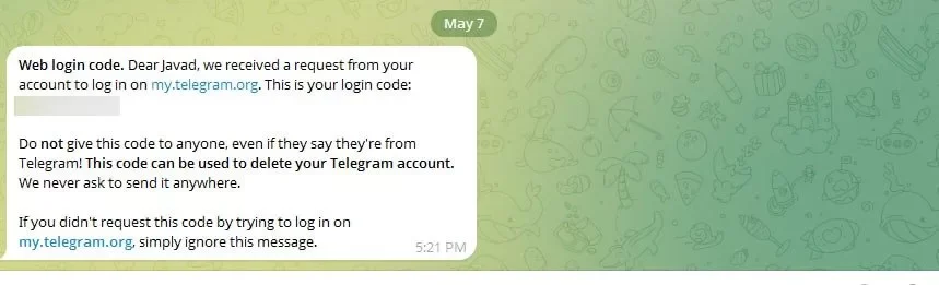 آموزش دیلیت اکانت تلگرام