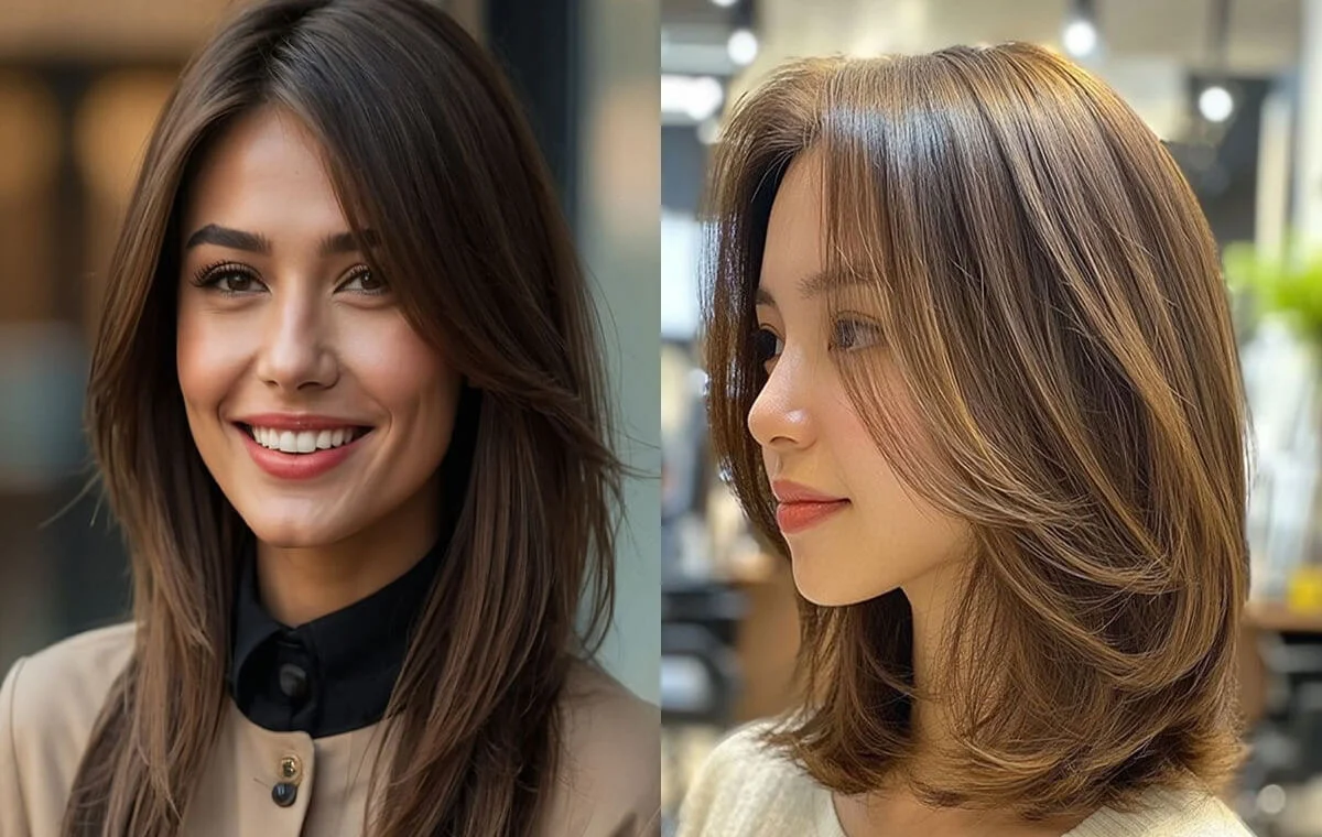 مدل جلوی مو ساده و شیک زیر شال دخترانه 