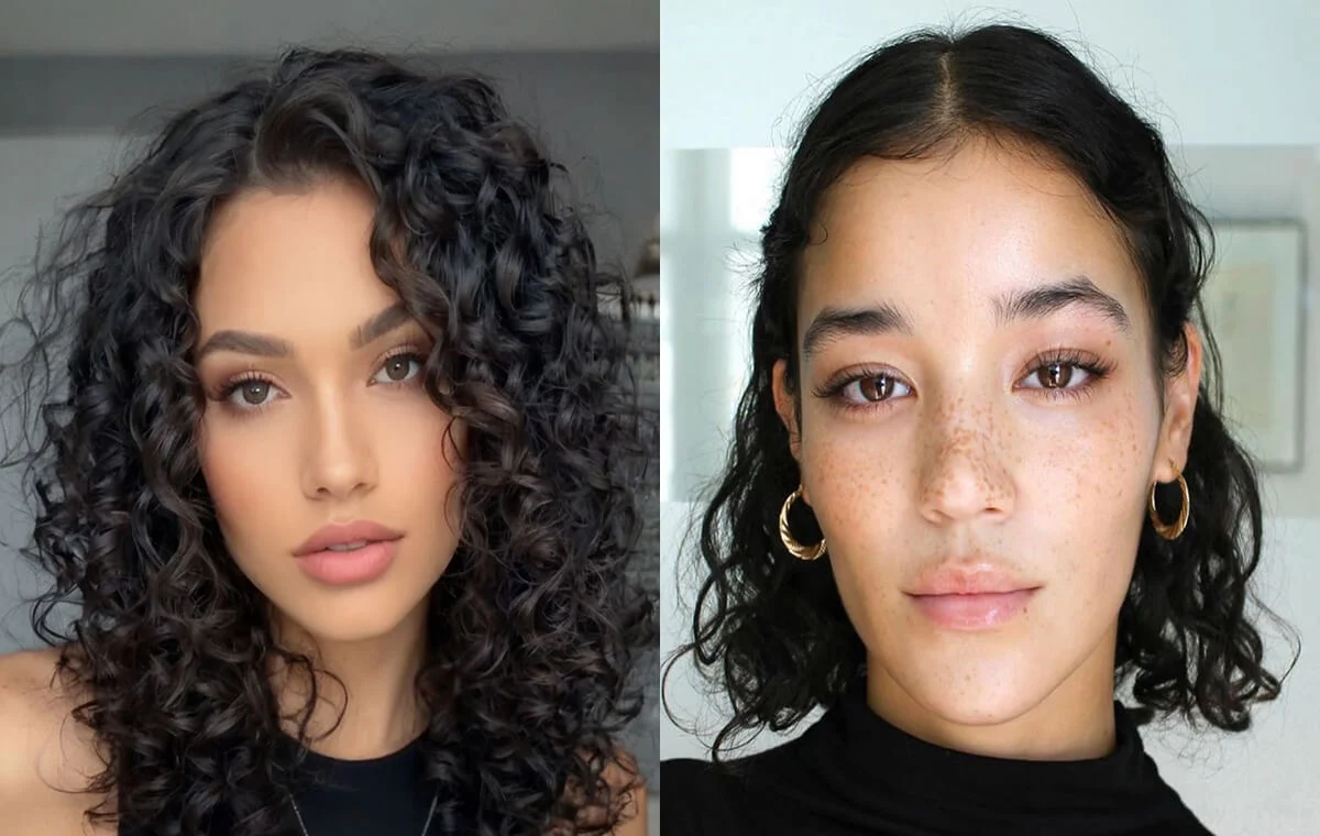 مدل مو برای موهای فر زیر شال