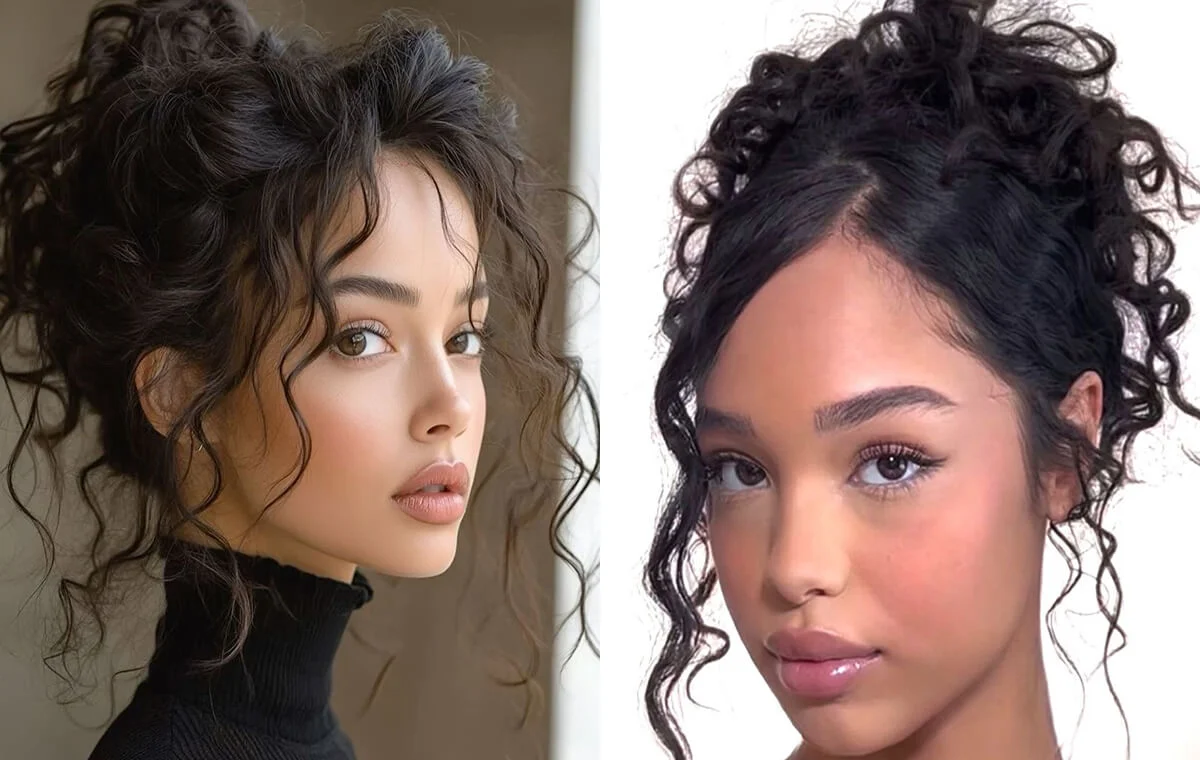 مدل موی فر زیر شال