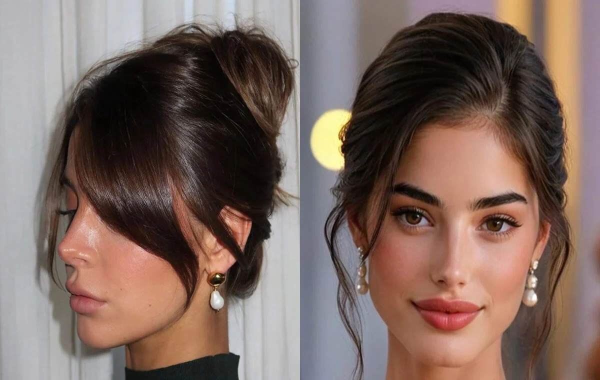 جلوی مو زیر شال برای عروس