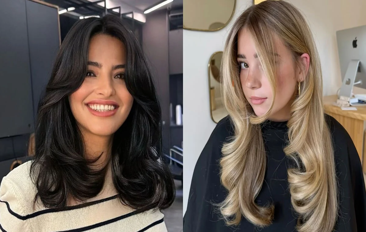 مدل مو برای صورت گرد زیر شال