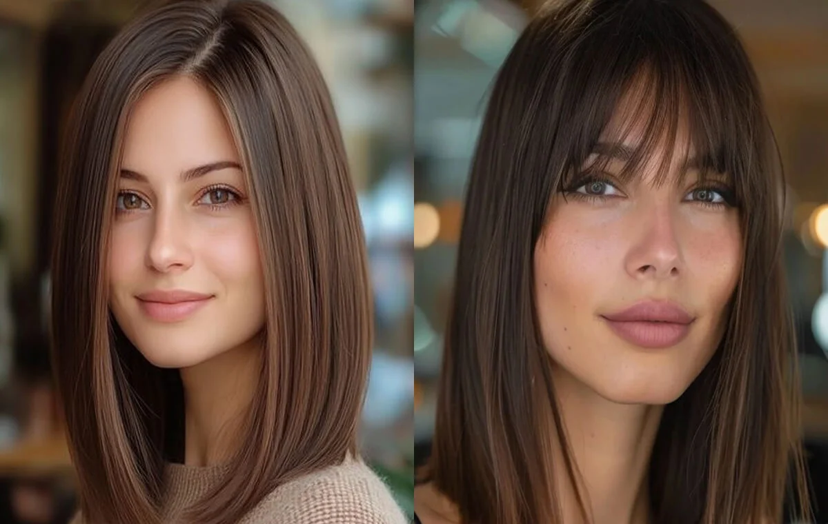 مدل مو زیر شال برای صورت لاغر