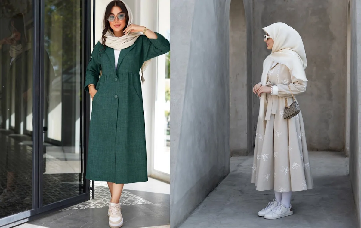 مدل مانتو بهاری جلو بسته